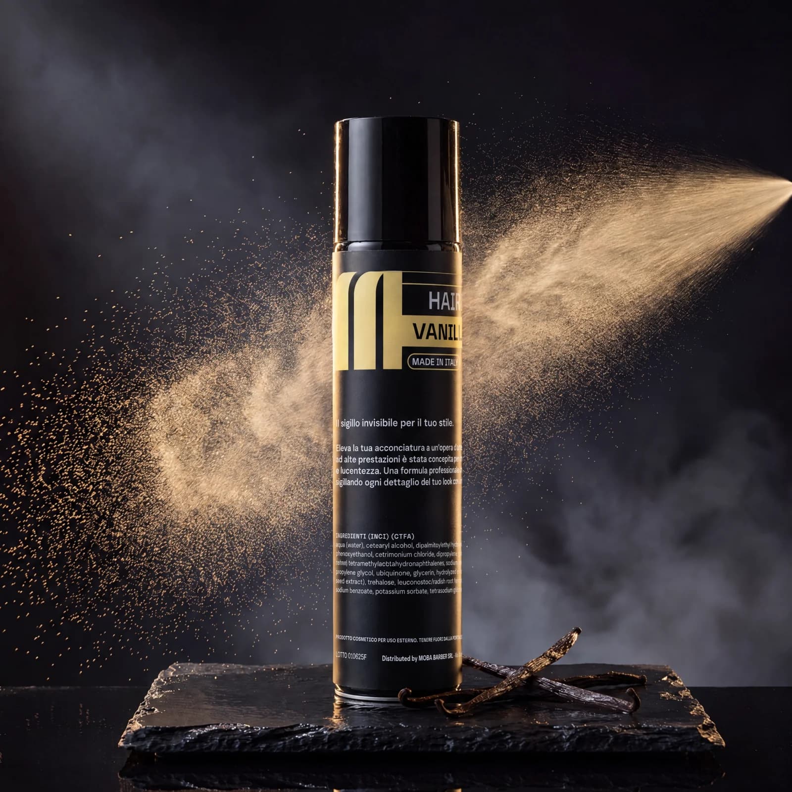 HAIR SPRAY, vanilla lacca MOBA Barber